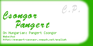 csongor pangert business card